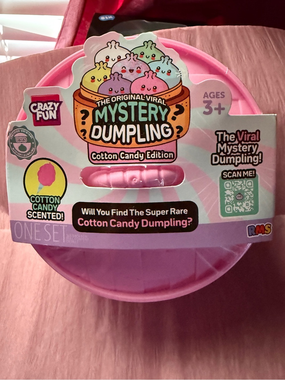 🛍RARE Crazy Fun Mystery Dumpling Cotton Candy Edition - Pink Scented Collectible